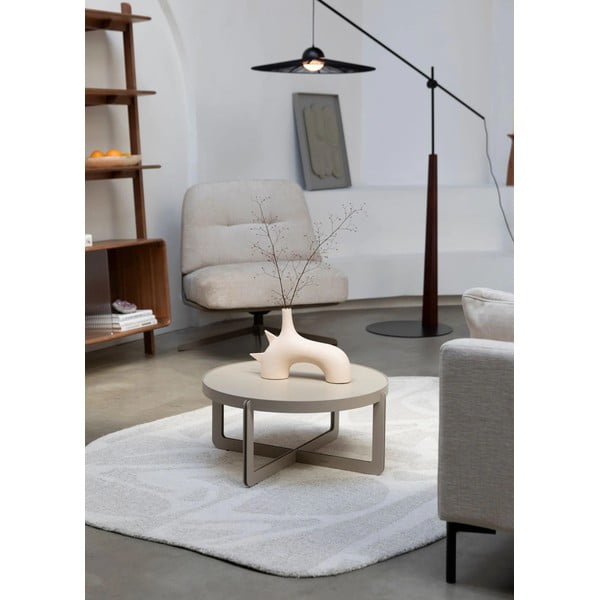 Tavolino da salotto rotondo beige ø 68 cm Centre – Zuiver-image-1