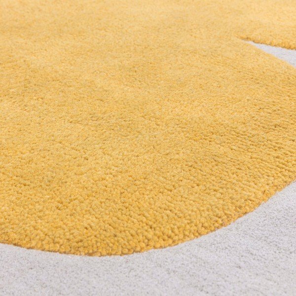 Tappeto in lana giallo ocra tessuto a mano 120x170 cm Canvas - Asiatic Carpets-image-3