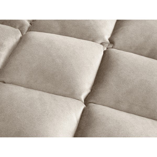 Sgabello in velluto bianco e crema Flandrin - Interieurs 86-image-1