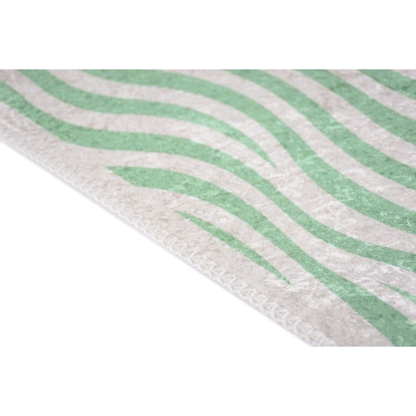 Tappeto verde lavabile 60x100 cm Green Zebra – Vitaus-image-2