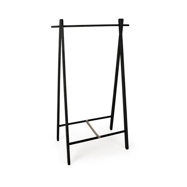 Stand appendiabiti nero in betulla massiccia 91x151x50 cm Daiki – Yes Everyday