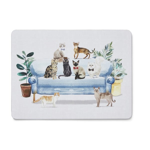 Tovaglietta in sughero 4 pezzi 21,5x29 cm Curious Cats - Cooksmart ®