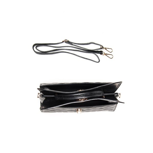 Kožená kabelka Luisa Vanini 2069 Nero-image-3