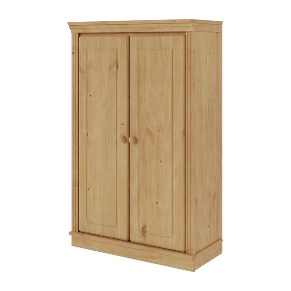 Armadietto colore naturale chiaro in pino massiccio 74x118x35 cm Anita – Støraa-image-2