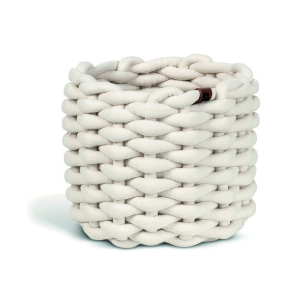 Cesto in tessuto ø 21x17 cm Peach Skin Round S – Bigso