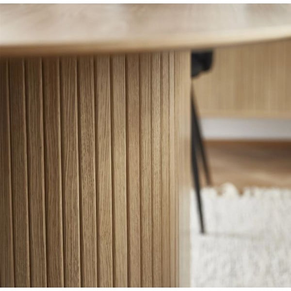 Tavolo da pranzo con piano in rovere 95x180 cm Nola - Unique Furniture-image-4