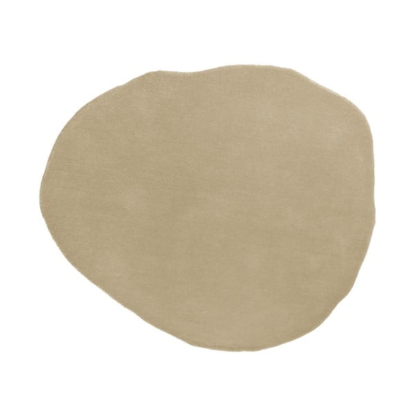 Tappeto in lana beige 131x145 cm - Leitmotiv