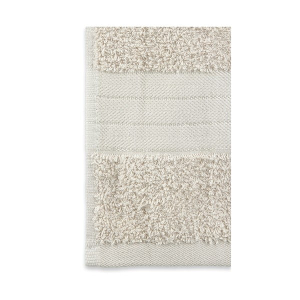 Set di 2 asciugamani in spugna di cotone beige 70x140 cm - Good Morning-image-3