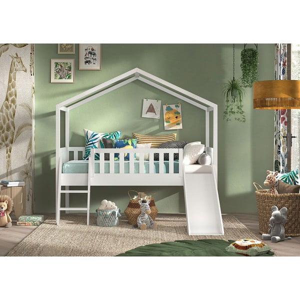 Casa bianca/letto per bambini 90x200 cm Dallas - Vipack-image-1