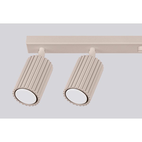 Faretto grigio tortora in metallo 6,5x117 cm Gleam – Sollux-image-3