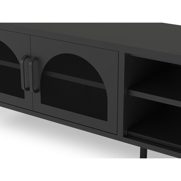 Mobile TV nero 160x50 cm Diora - Marckeric-image-4