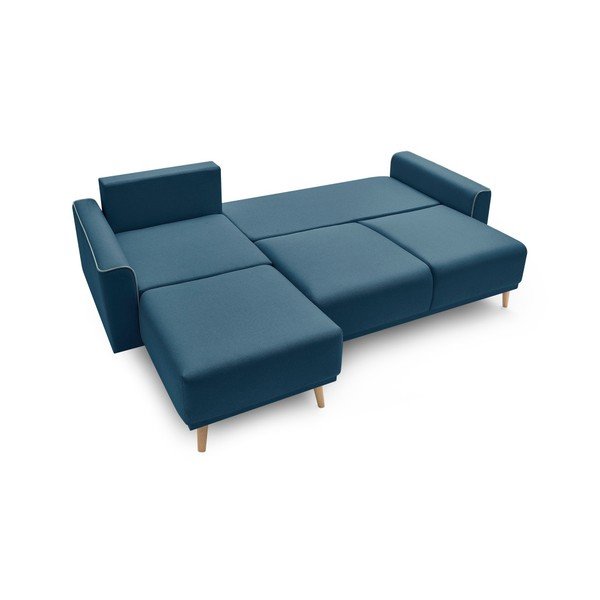 Divano letto blu navy Mola, angolo sinistro - Bobochic Paris-image-3