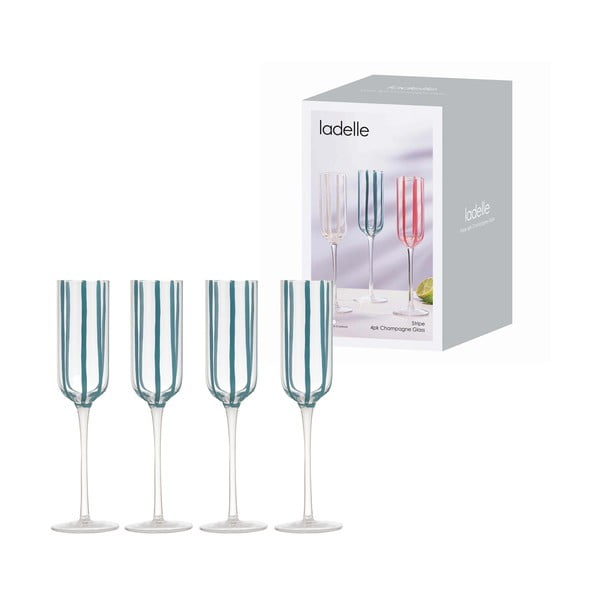 Set di bicchieri da bollicine 4 pz 180 ml Stripe – Ladelle-image-2