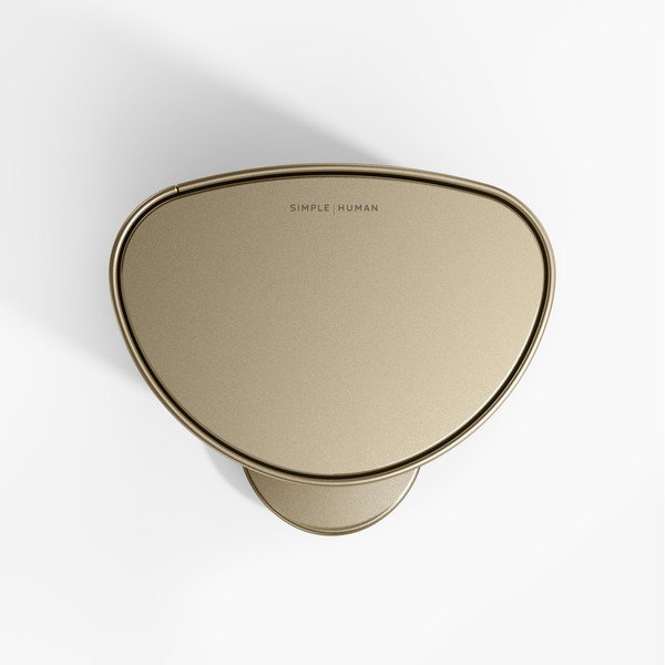 Cestino per la spazzatura oro opaco in acciaio con pedale 6 l – simplehuman-image-4
