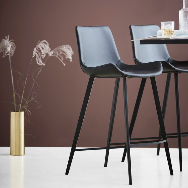 Sgabello da bar grigio (altezza della seduta 65 cm) Hype – DAN-FORM Denmark-image-1