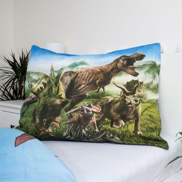 Biancheria da letto in cotone per bambini Jurassic World Forest, 140 x 200 cm Jurský svět - Jerry Fabrics-image-1