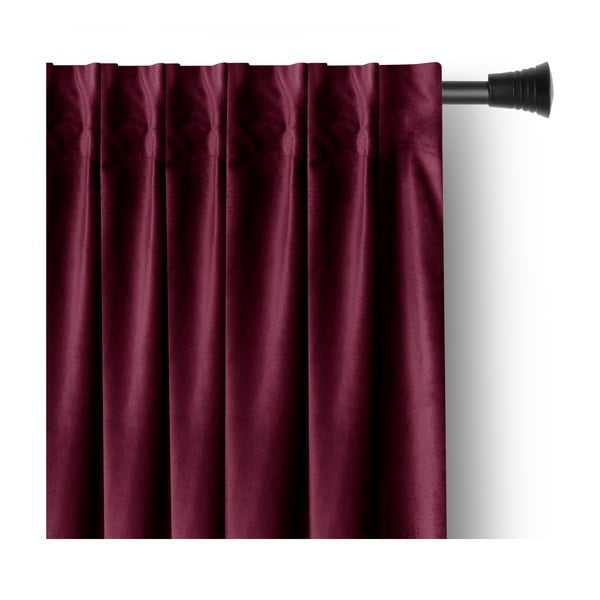 Tenda parzialmente oscurante burgundy in velluto 140x245 cm Pleat – Restilo