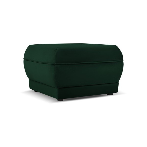 Sgabello in velluto verde Lando - Micadoni Home-image-2