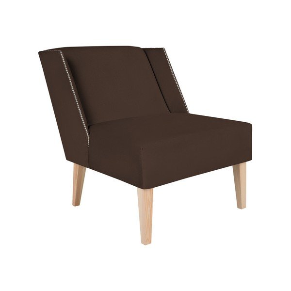 Hnědé křeslo Micadoni Home Cesar