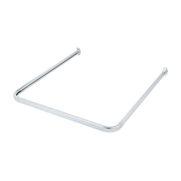 Asta per tende da doccia in argento lucido Era - Wenko-image-3