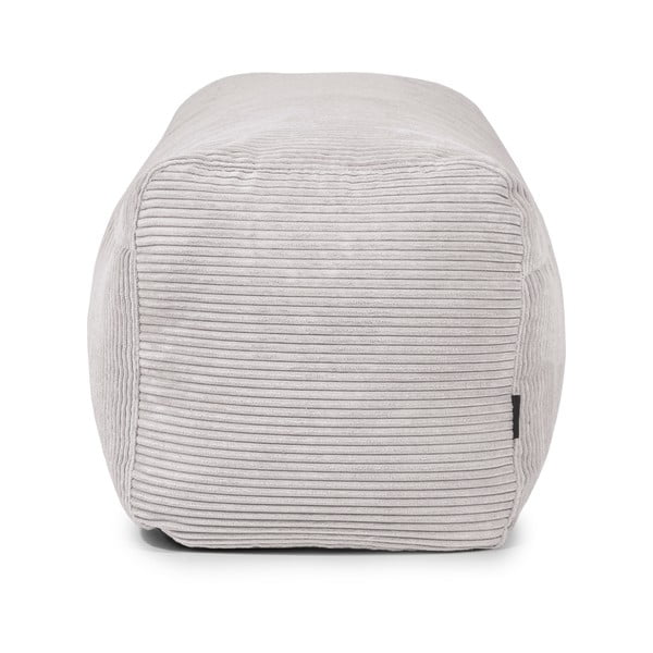 Puof a sacco color menta con rivestimento in velluto a coste Plus 100 Lounge – SLOWDOWN-image-3