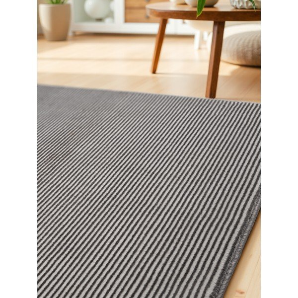 Passatoia color antracite/color crema 80x240 cm Perles Dolomite – Elle Decoration-image-3