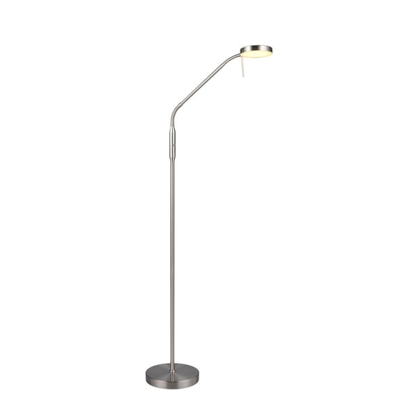 Lampada da terra argentata (altezza totale 160 cm) Moreno – Reality-image-1