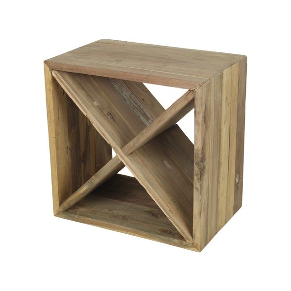 Tavolo contenitore in legno di teak riciclato Rack - HSM collection
