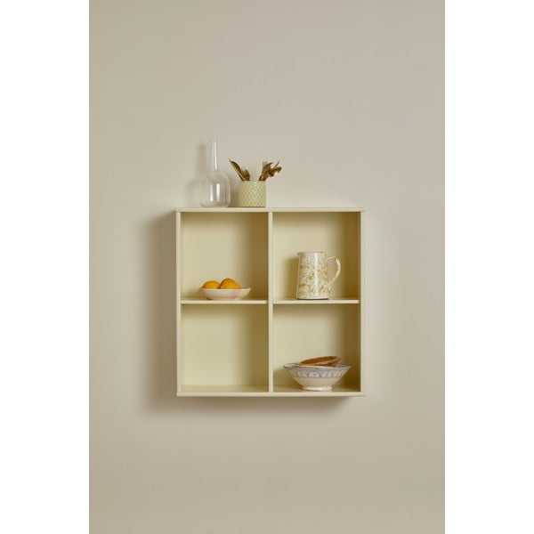 Libreria a sospensione giallo chiaro 70x70 cm Mistral - Hammel Furniture-image-1