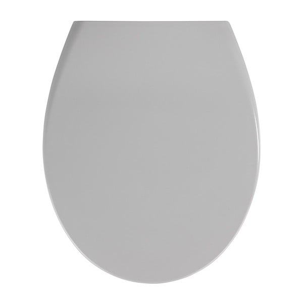 Sedile per wc grigio chiaro con chiusura facilitata , 44,5 x 37,5 cm Samos - Wenko