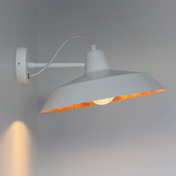 Lampada da parete bianco/arancio Cinco - Sotto Luce-image-1