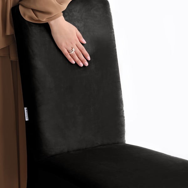 Coprisedia nero con rivestimento elastico per sedie 48 cm Sento – Restilo-image-4