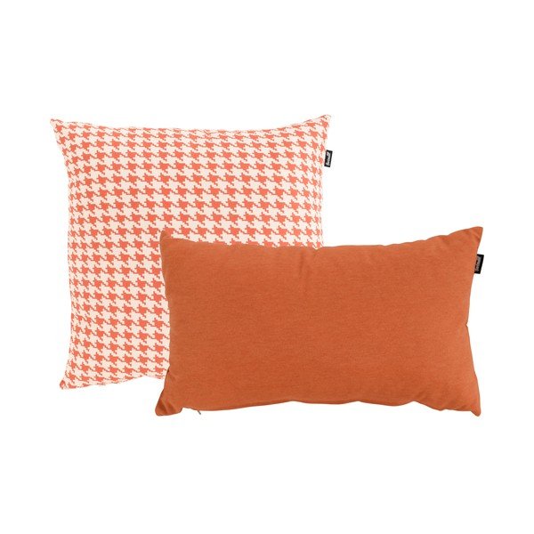 Cuscino da esterno arancione e bianco, 50 x 50 cm Poule - Hartman-image-2