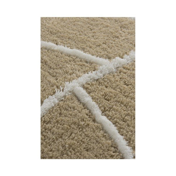 Set di 3 tappetini da bagno beige Yaprak - Foutastic-image-3