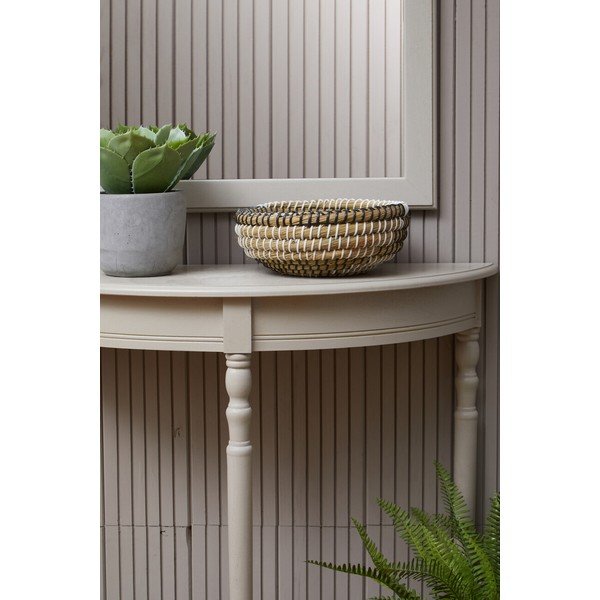 Tavolo consolle beige in pino massiccio 30x80 cm Heritage – Premier Housewares-image-3