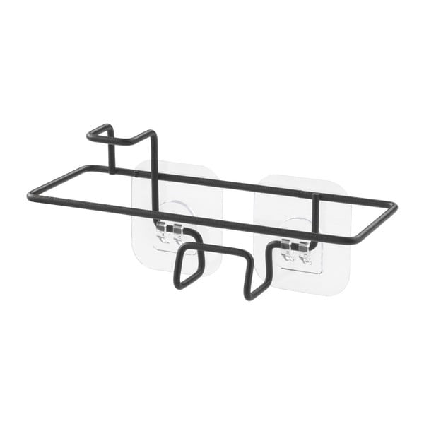 Organizer per lavello senza foratura nero opaco in metallo Lava – Metaltex