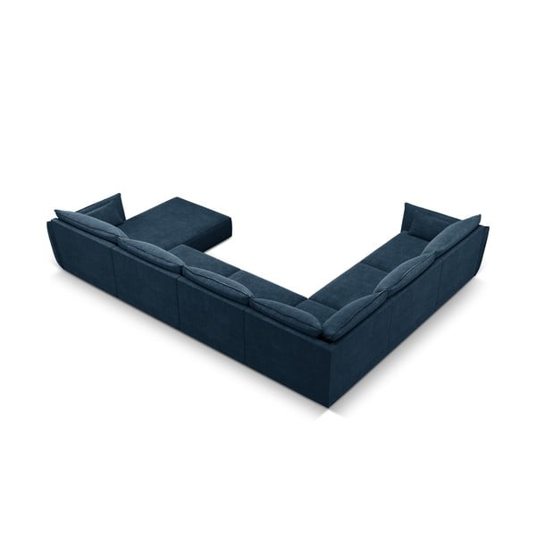 Divano angolare blu scuro (angolo sinistro) Vanda - Mazzini Sofas-image-3