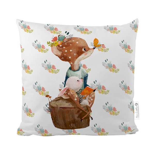Povlak na polštář z bavlněného saténu Mr. Little Fox Rabbit, 50 x 50 cm
