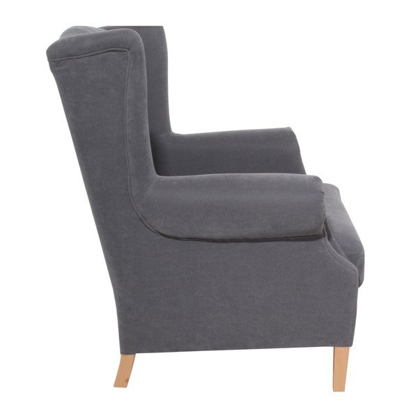 Poltrona grigio antracite Harvey Velor - Max Winzer-image-1