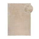 Tappeto in pelliccia sintetica crema 80x150 cm Waffle Faux Fur - Flair Rugs