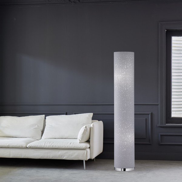 Lampada da terra grigia con paralume in tessuto (altezza 110 cm) Thor - Fischer & Honsel-image-3