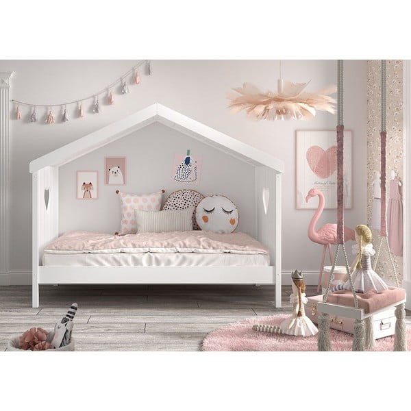 Letto bianco per bambini 90x200 cm Amori - Vipack-image-1