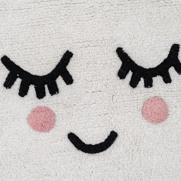 Tappeto per bambini in cotone bianco 90x150 cm Cloud - Ixia-image-2