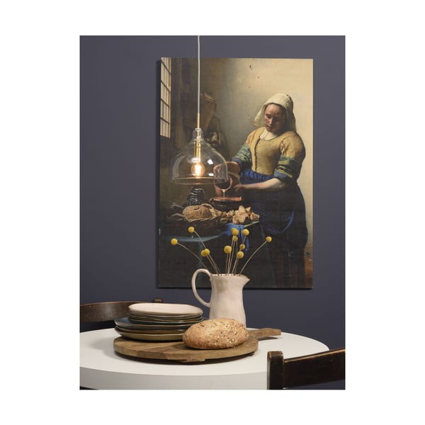 Lampada a sospensione color oro con paralume in vetro ø 20 cm Brussels - it's about RoMi-image-2