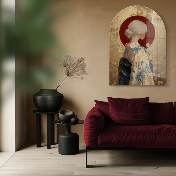 Dipinto su vetro 70x100 cm Rukia – Styler-image-2