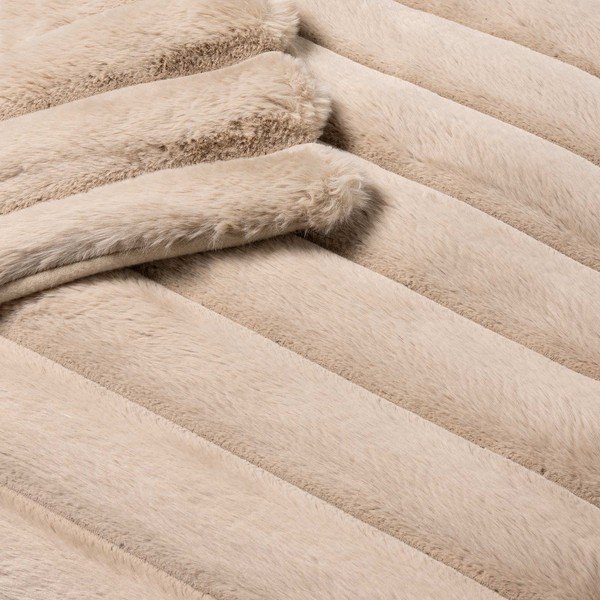 Coperta beige in micropile 180x220 cm Boudoir – douceur d'intérieur-image-4