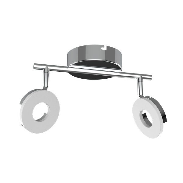 Plafoniera LED in argento lucido 27x16 cm Thema - Candellux Lighting-image-3