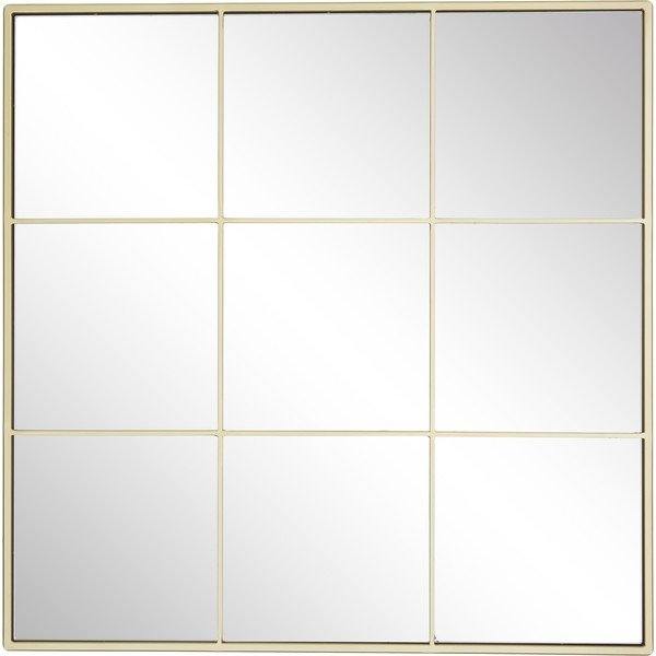 Specchio da parete con cornice in metallo color oro , 70 x 70 cm Clarita - Westwing Collection