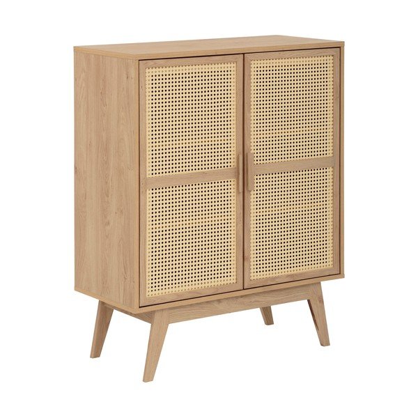 Mobiletto colore naturale in rovere decorato 87x110 cm Bridget - Støraa-image-2