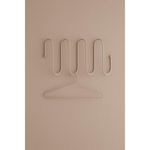 Appendiabiti da parete beige con 4 ganci Curl - Blomus-image-2